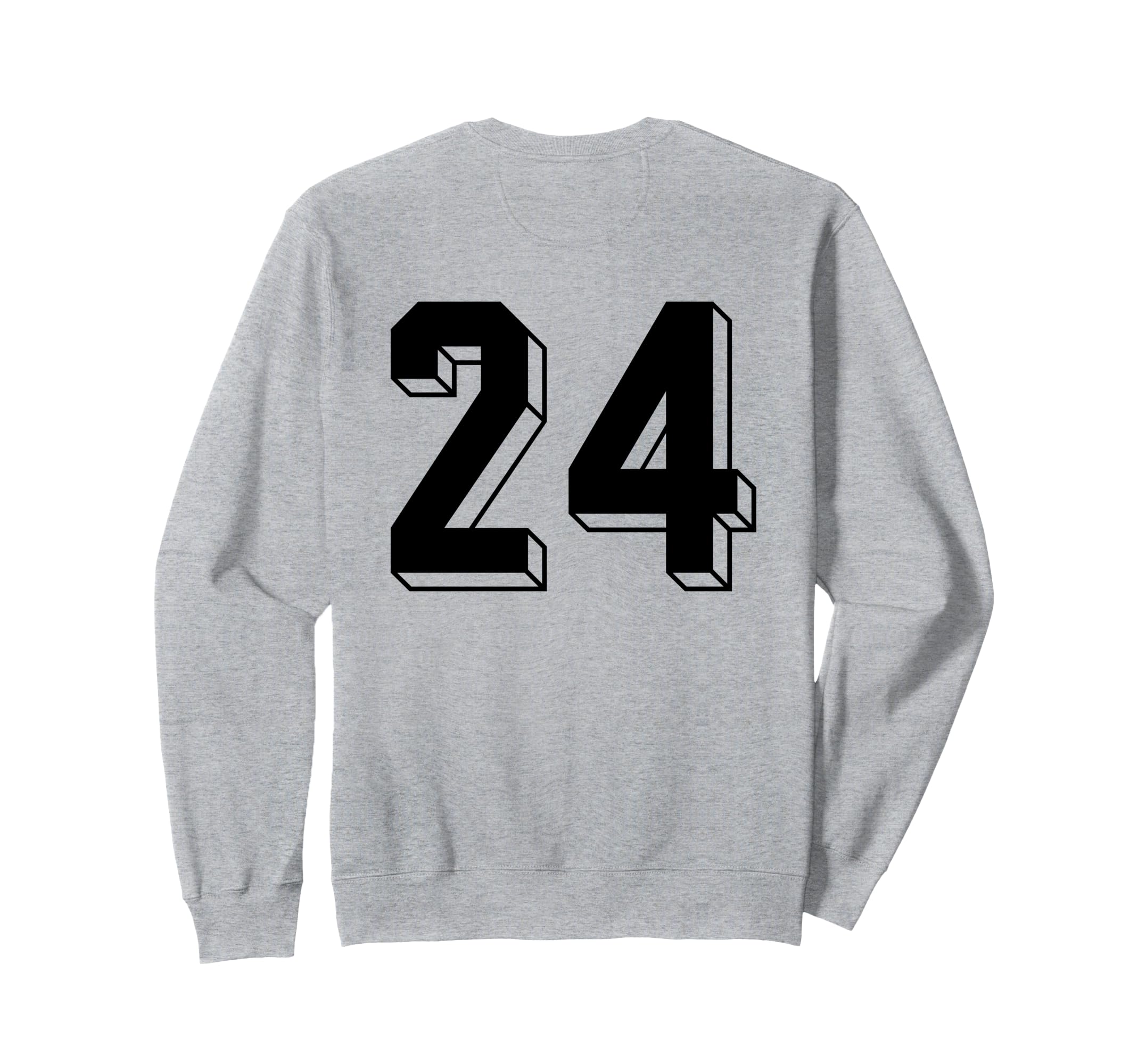 Number 24 Backside 80S 90S Team Sweatshirt - Novelty Apparel Men Women