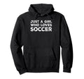 Just Who Loves Soccer Soccer Lover Hoodie - Fun Novelty Design Unisex