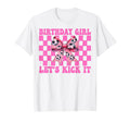 Birthday Lets Kick It Soccer Mom T-Shirt - Casual Everyday Wear Men Women