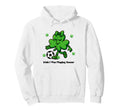 Soccer St Patricks Day Funny Coquette Bow Hoodie - Minimalist Print Unisex