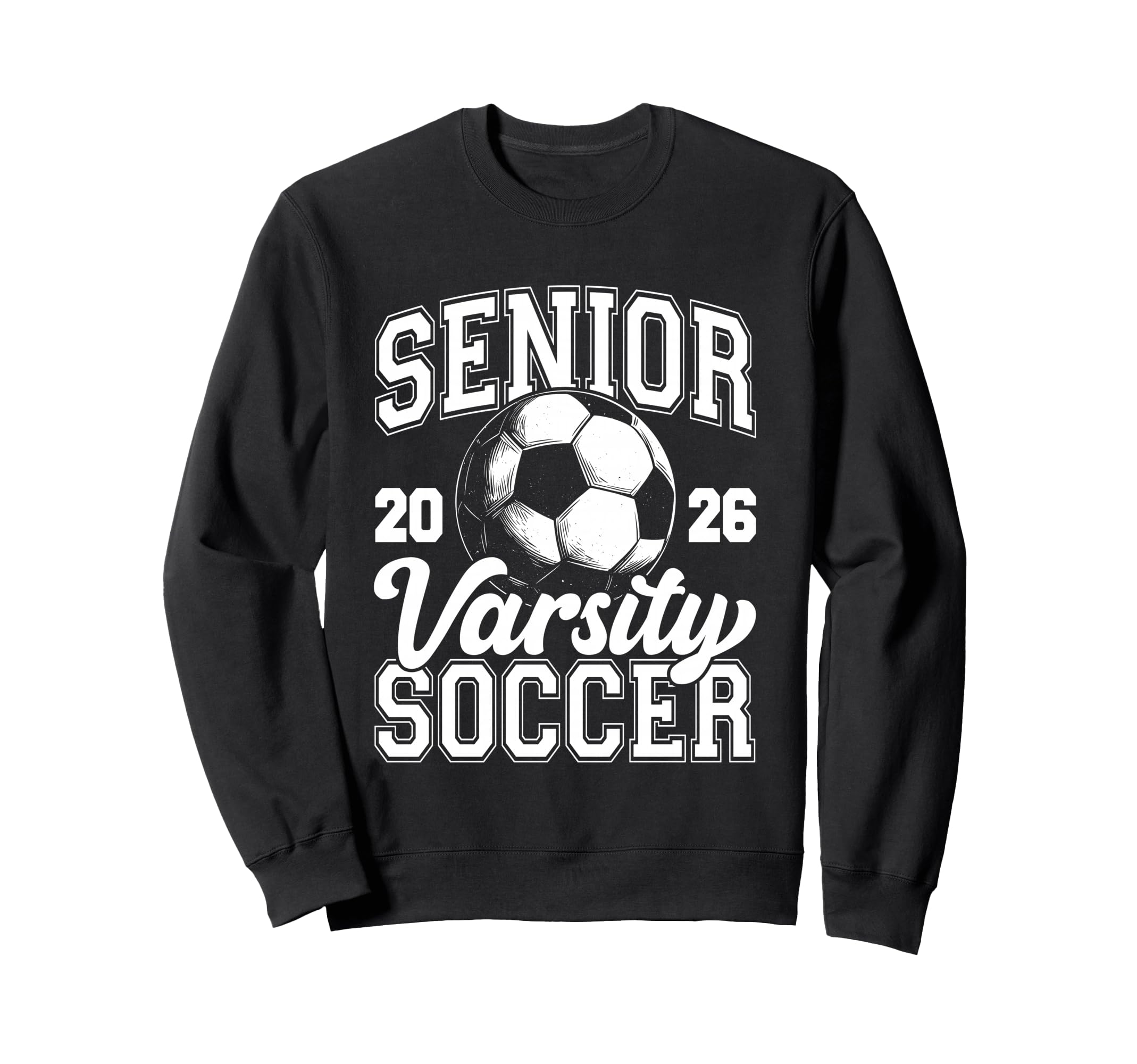 Soccer Senior Class 2026 High Sweatshirt - Aesthetic Graphic for Adults