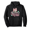 Soccer Mama Coquette Bow Sideline Soccer Hoodie - Unique Graphic Men Women