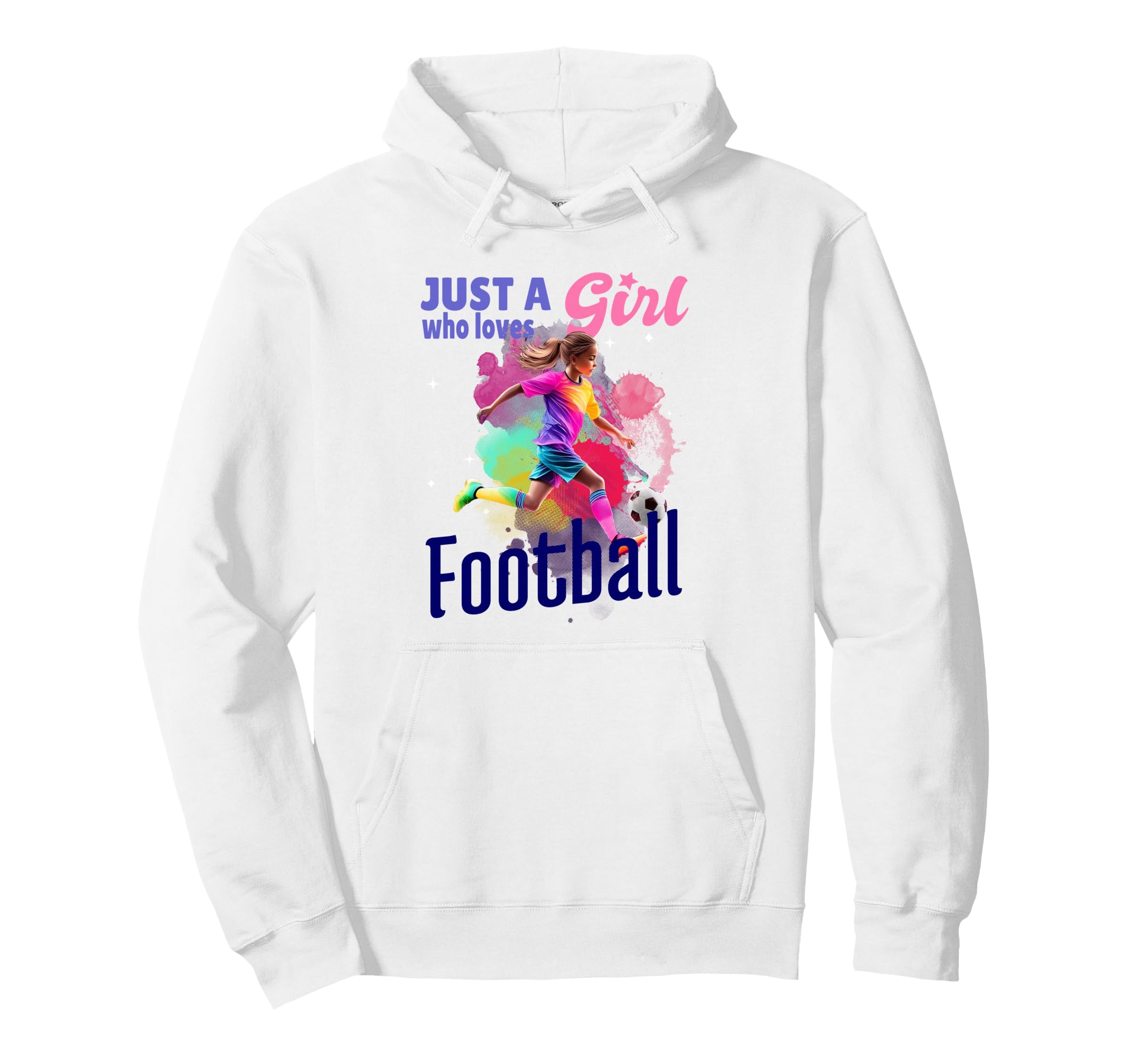 Just Who Loves Football Player Soccer Gift Hoodie - Custom Art Print Unisex