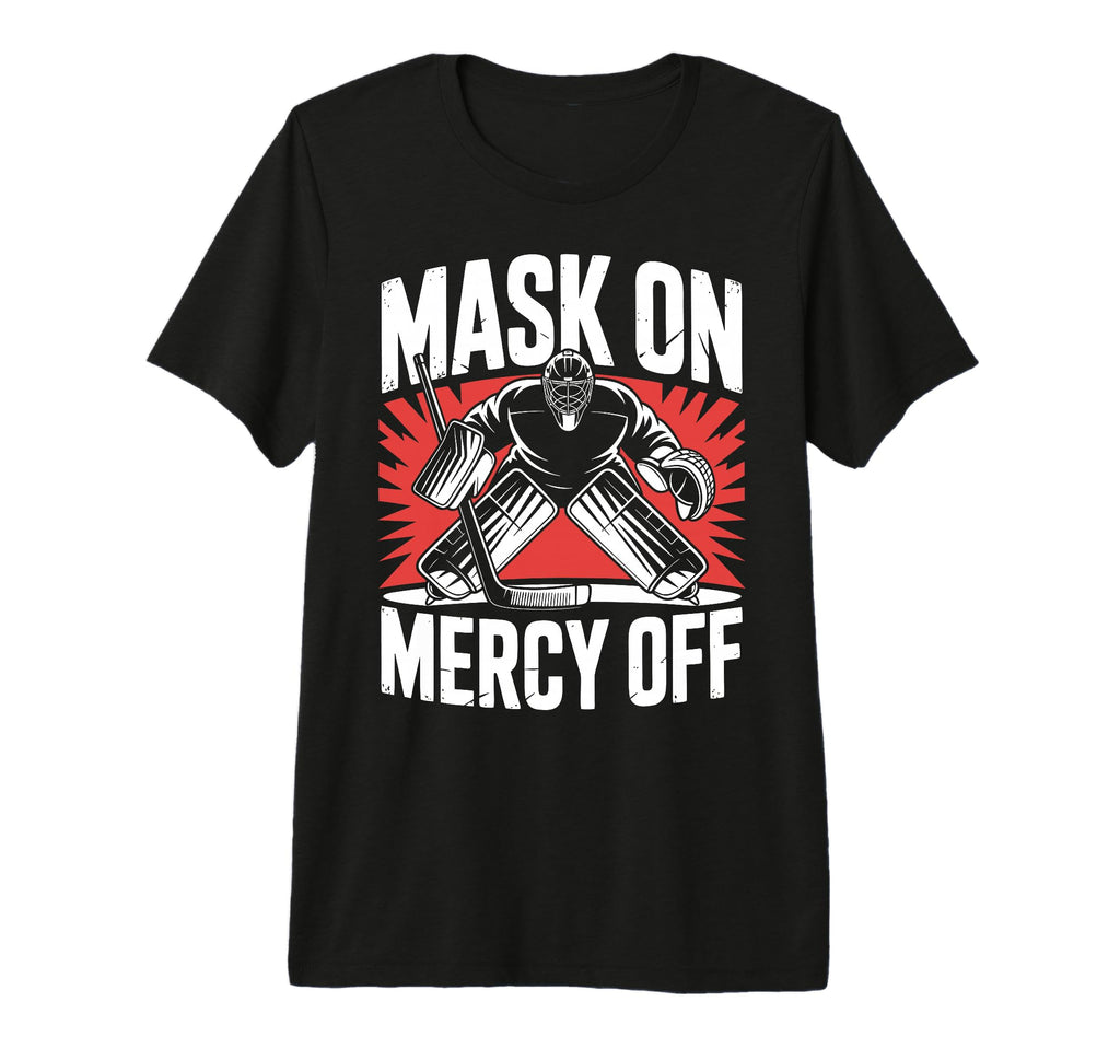 Hockey Goalie Mask Ice Hockey T-Shirt - Novelty Apparel for Adults