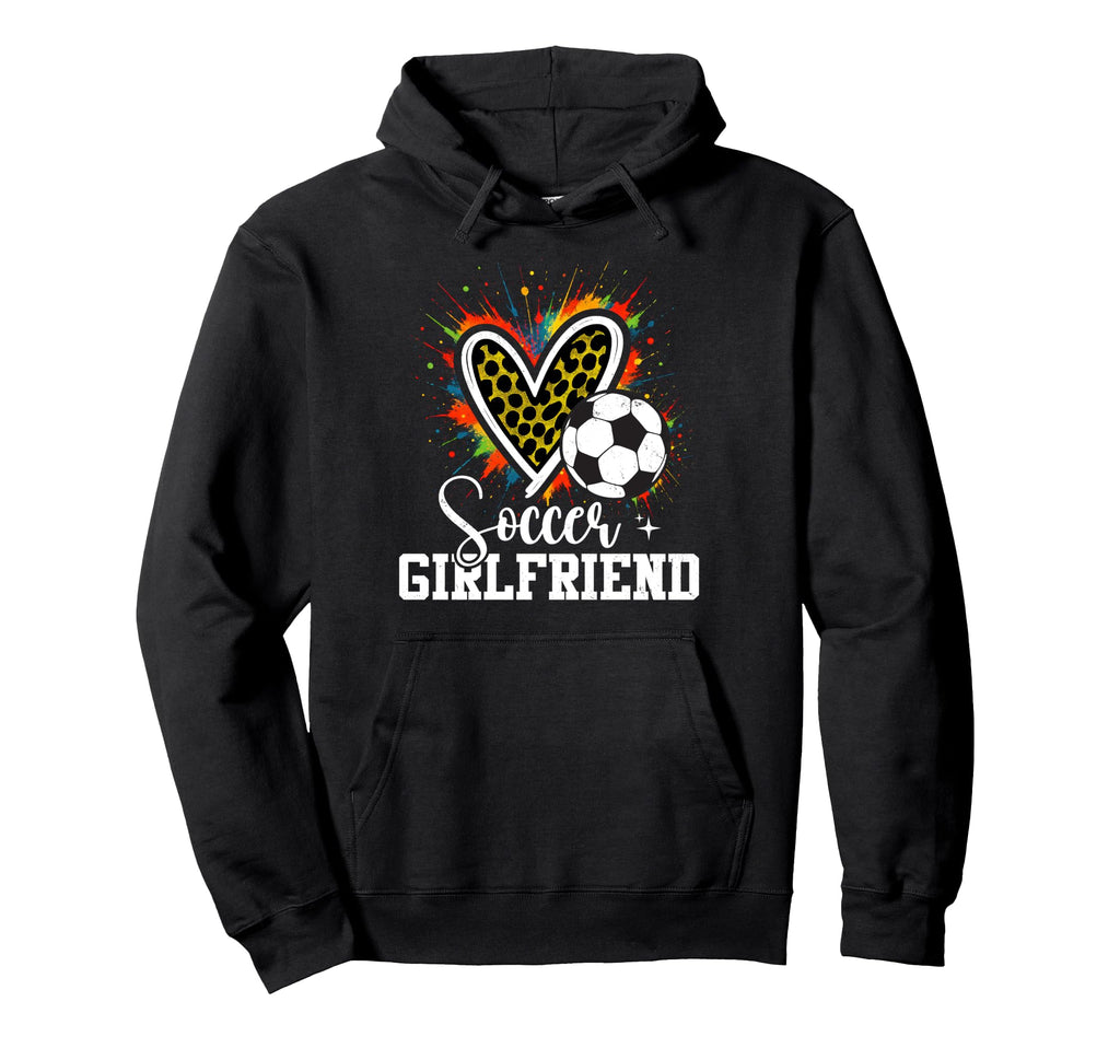 Soccer Girlfriend Leopard Heart Hoodie - Streetwear Style for Adults