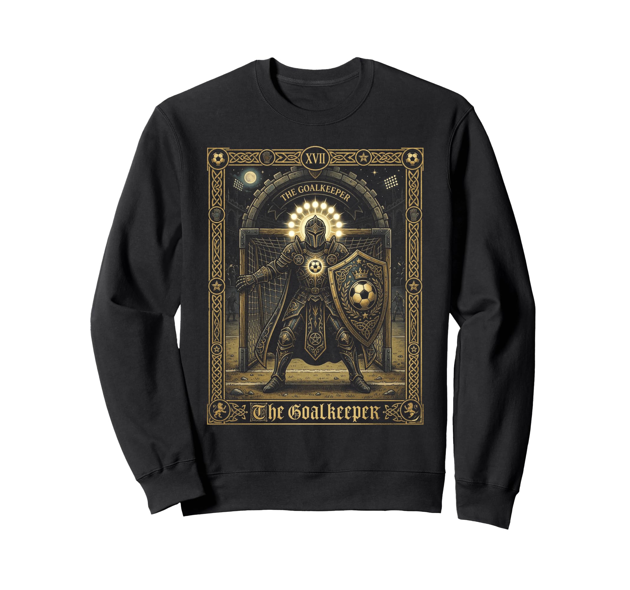 Goalkeeper Soccer Knight Guardian Sweatshirt - Custom Art Print Unisex