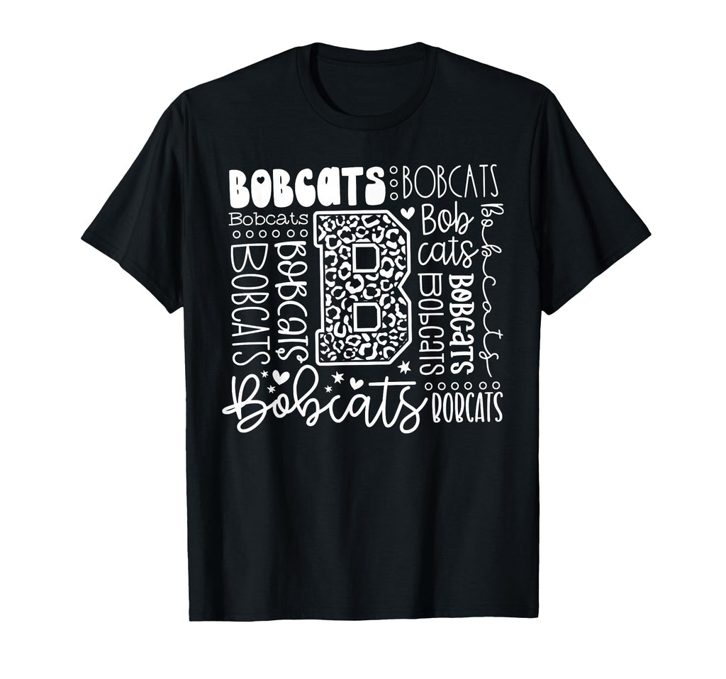 Bobcat Baseball Team Mascot School T-Shirt - Custom Art Print for Adults
