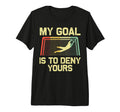 Soccer Goalie Art Gag Soccer Player Tri T-Shirt - Novelty Apparel Unisex