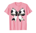Coquette Bow Soccer Ball Pattern T-Shirt - Streetwear Style Men Women