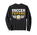 Soccer Pepere Funny Sports Sweatshirt - Minimalist Print for Adults