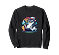 Penguin Soccer Ball Sunset Sweatshirt - Fun Novelty Design Men Women
