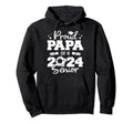 Proud Papa 2024 Senior Funny Soccer Hoodie - Unique Graphic for Adults