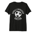 Denali Borough Soccer Distressed 90S T-Shirt - Trendy Graphic for Adults