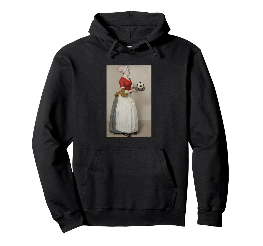 Serving Football Red Soccer Outfit And Hoodie - Custom Art Print Men Women