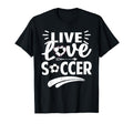 Love Live Soccer Inspirational T-Shirt - Fun Novelty Design for Adults
