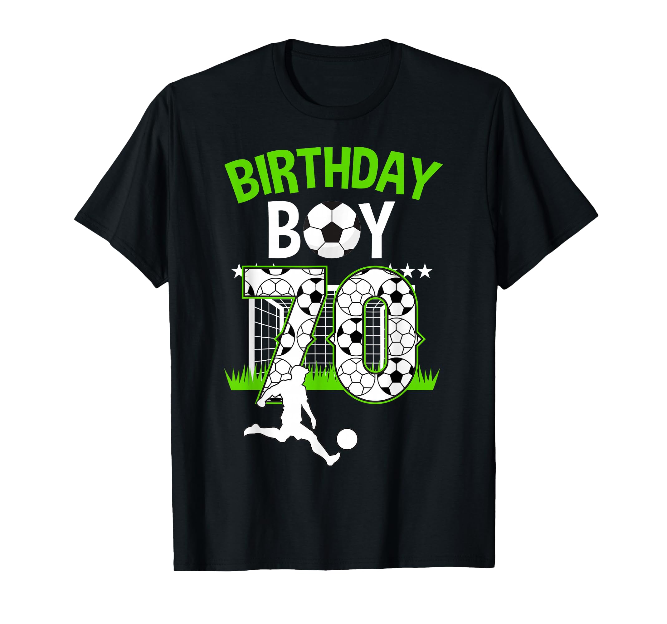 Birthday Soccer 70 Year Old Who Loves T-Shirt - Fun Novelty Design Unisex