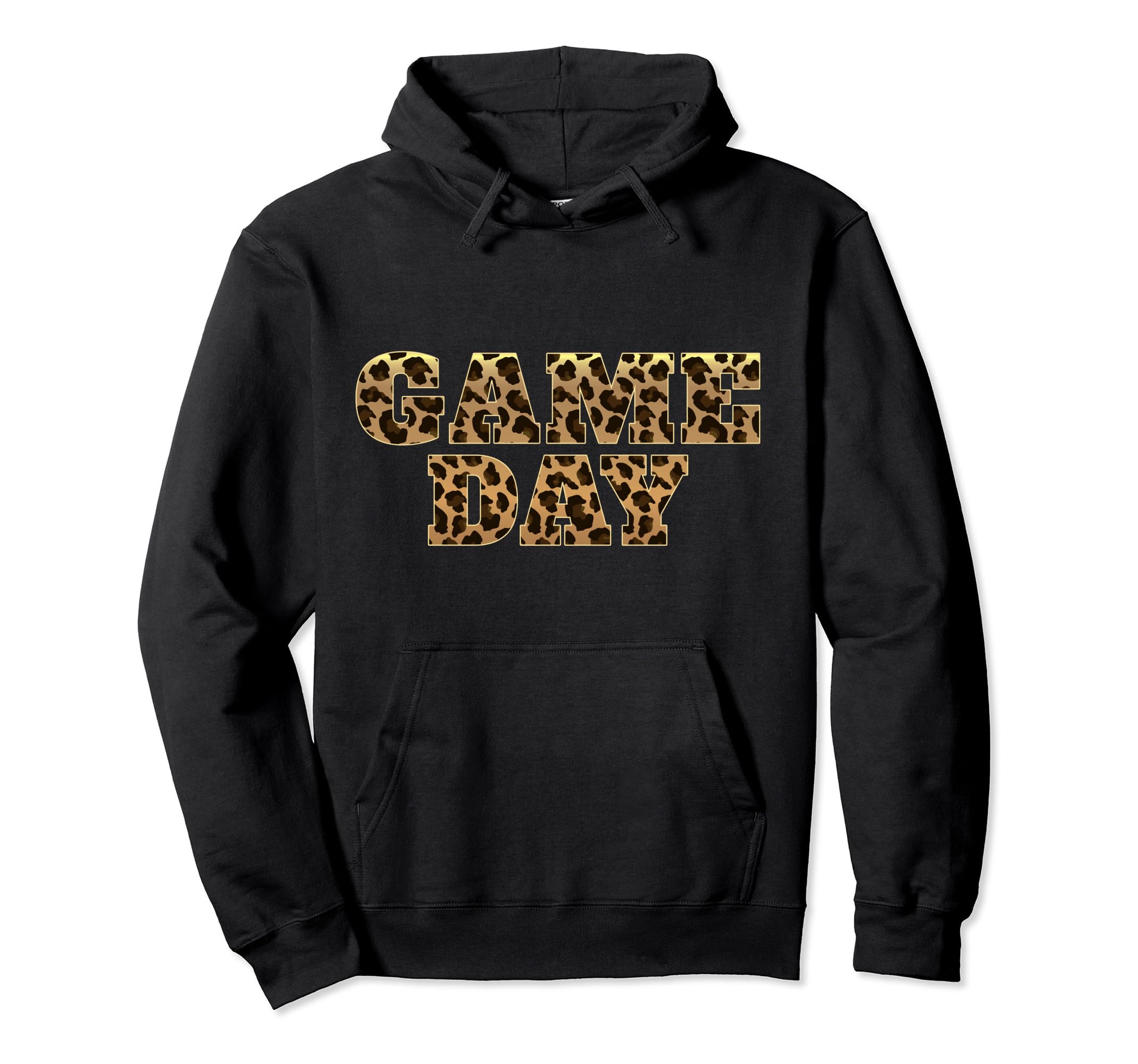 Leopard Game Day American Football Hoodie - Novelty Apparel Men Women