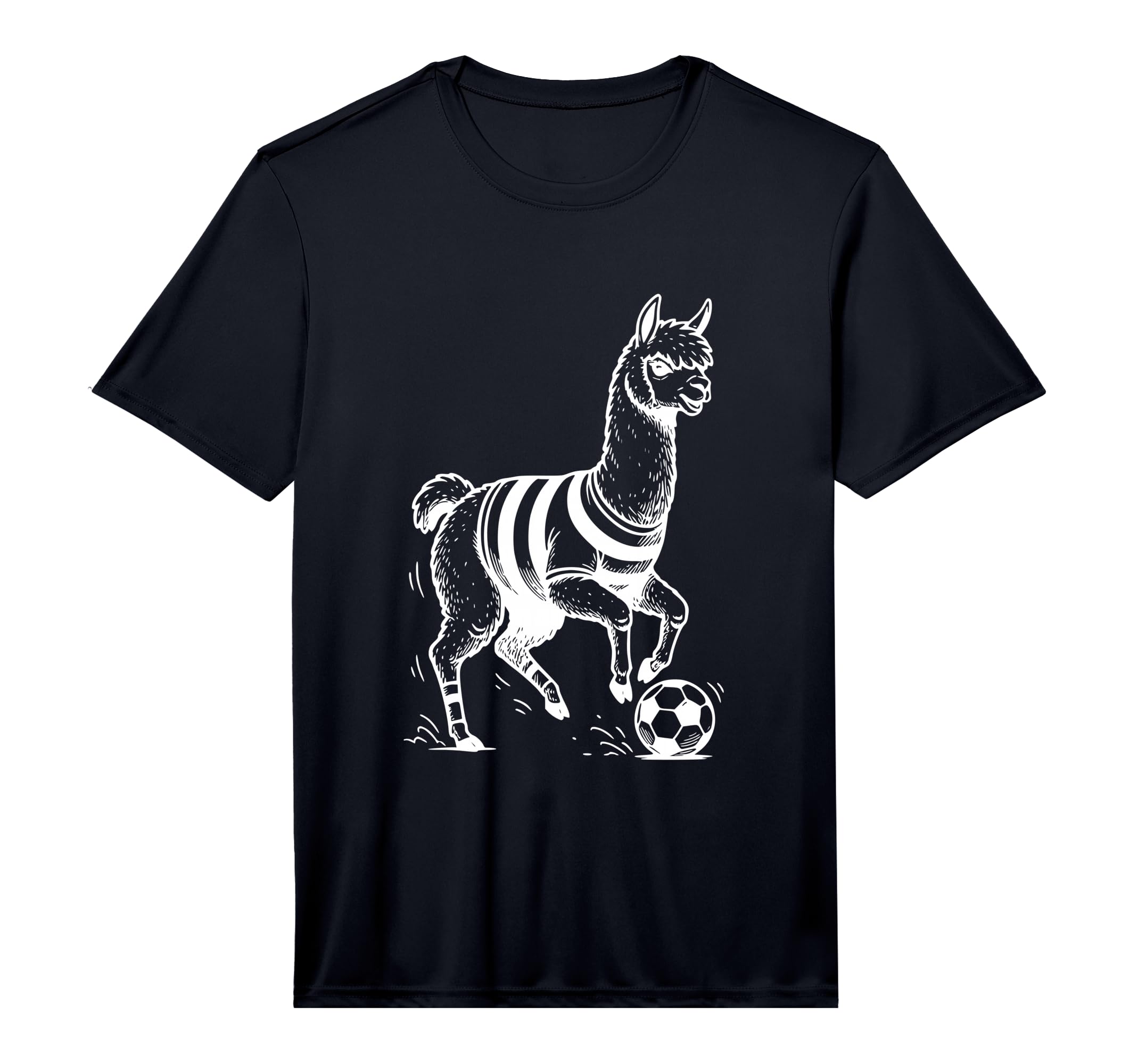 Mens Alpaca Soccer Sport Animal T-Shirt - Custom Art Print Unisex