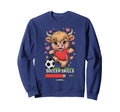 Kawaii Soccer Cow Skills Loading Sweatshirt - Unique Graphic Men Women
