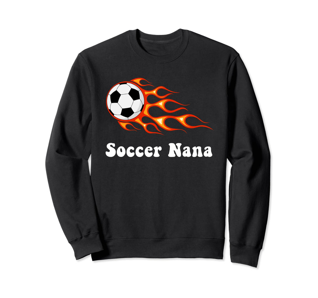 Soccer Nana Grandma Groovy Sports Sweatshirt - Minimalist Print for Adults