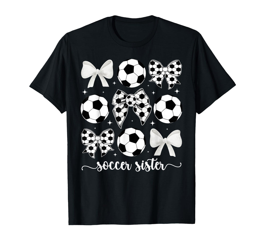 Soccer Sister Coquette Sister T-Shirt - Fun Novelty Design for Adults