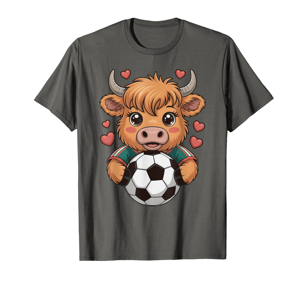 Kawaii Soccer Cow Just Who Loves Heifer T-Shirt - Trendy Graphic Men Women