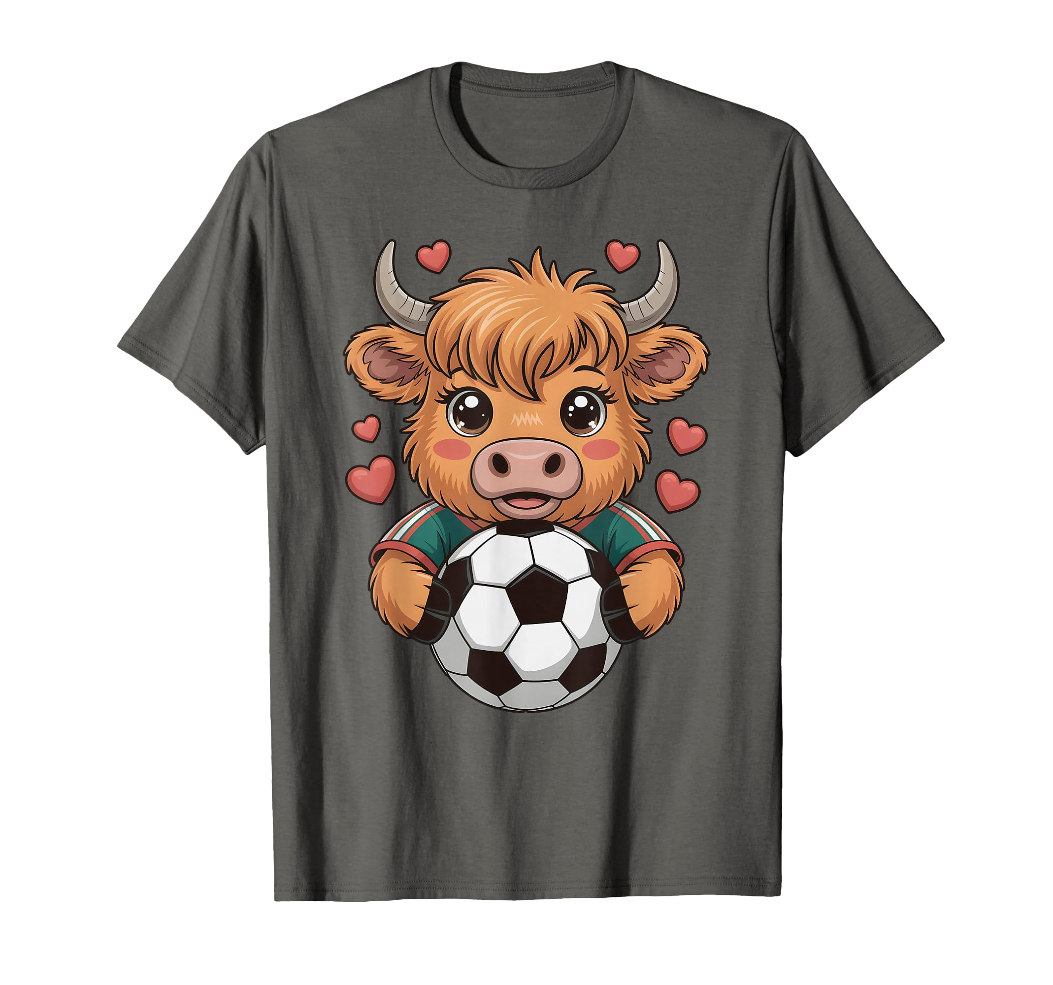 Kawaii Soccer Cow Just Who Loves Heifer T-Shirt - Trendy Graphic Men Women