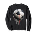 Soccer Ball Football Player And Fan Sweatshirt - Custom Art Print Unisex