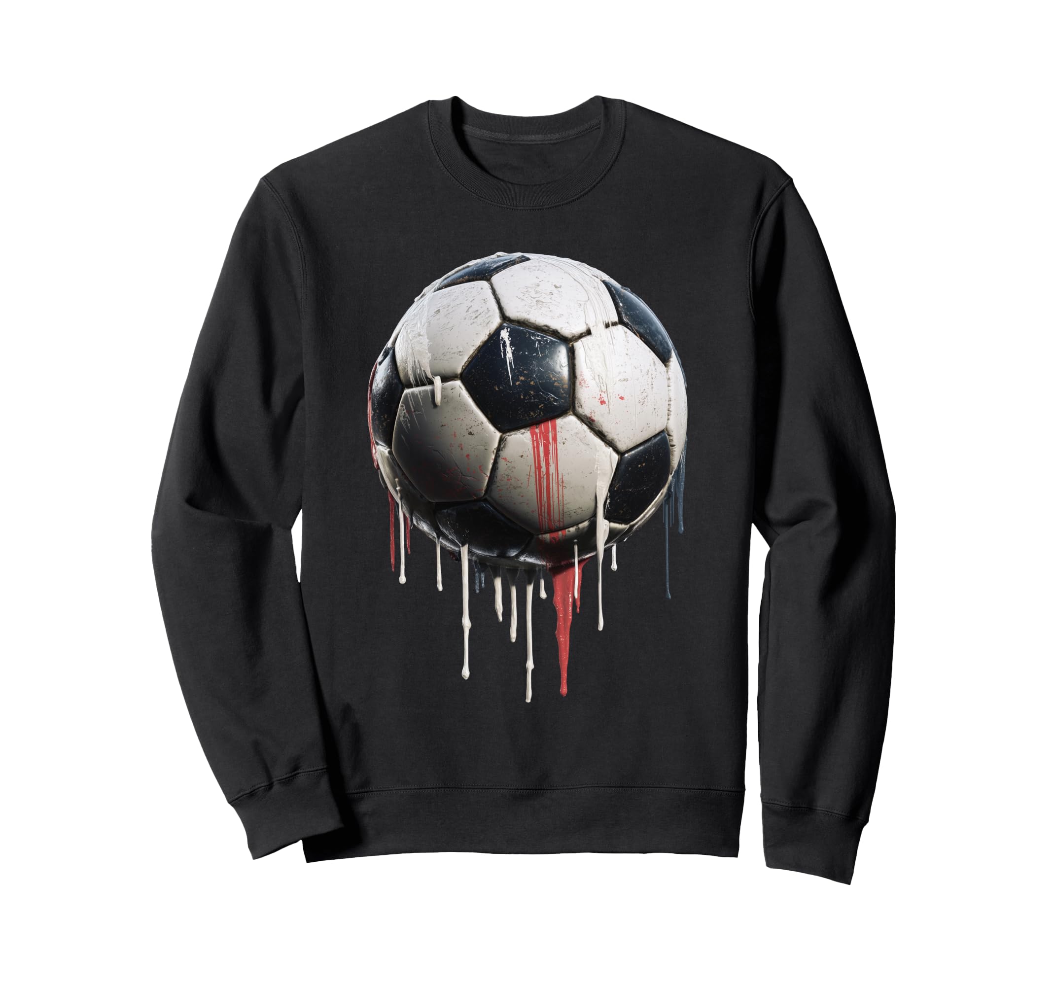 Soccer Ball Football Player And Sweatshirt - Fun Novelty Design for Adults