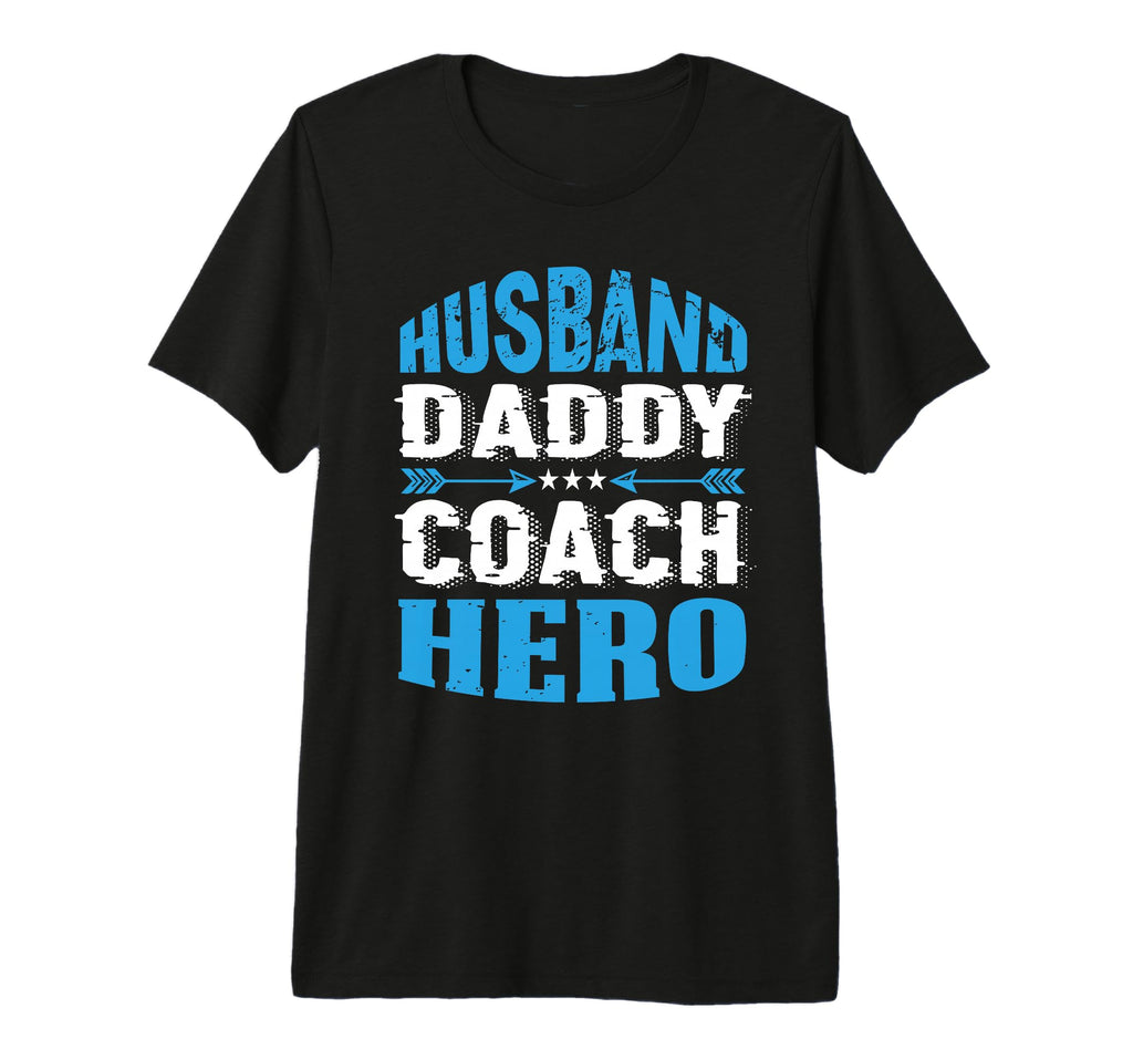 Husband Daddy Coach Hero Trainer T-Shirt - Minimalist Print for Adults