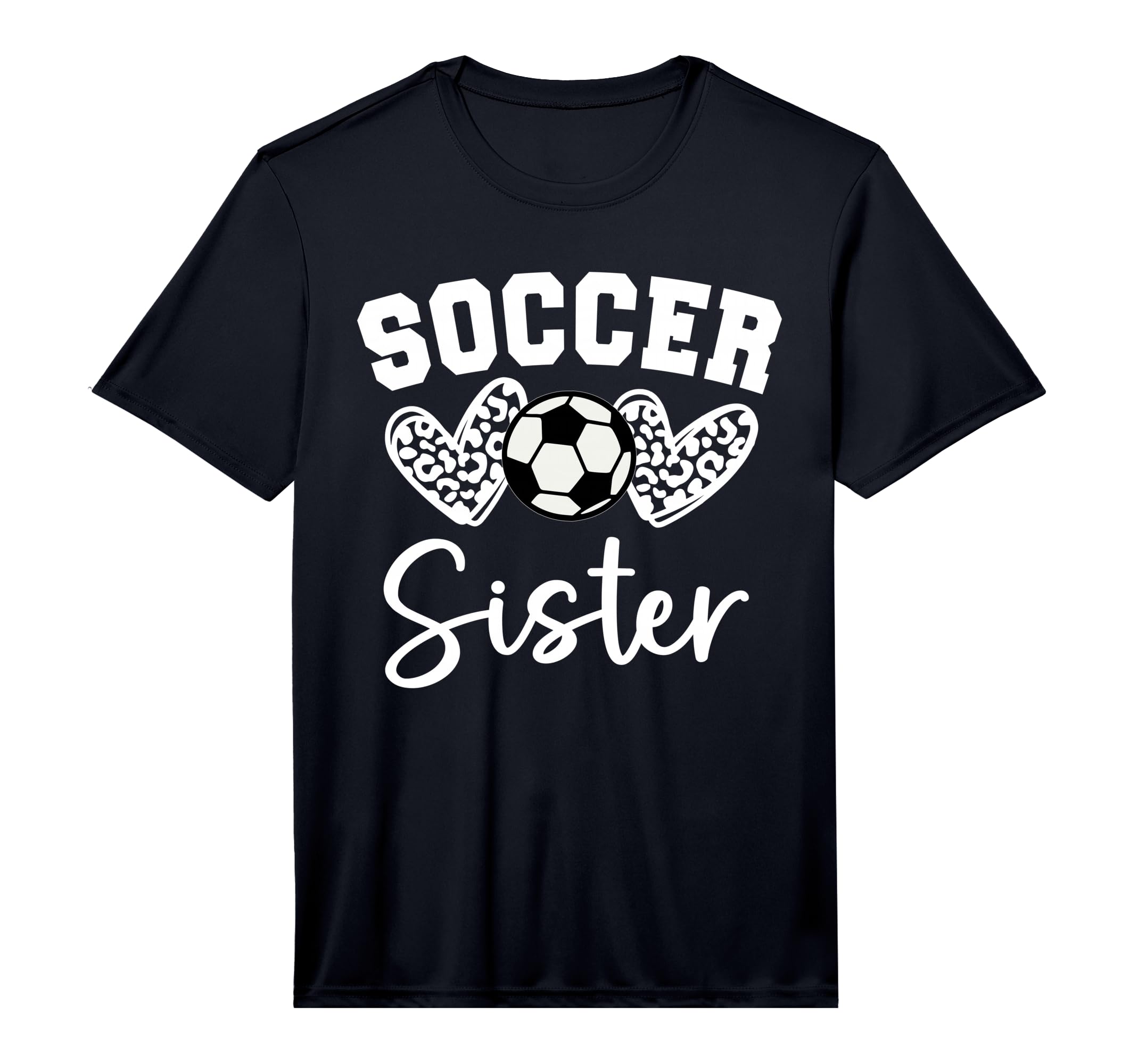 Soccer Sister Matching Family T-Shirt - Fun Novelty Design for Adults