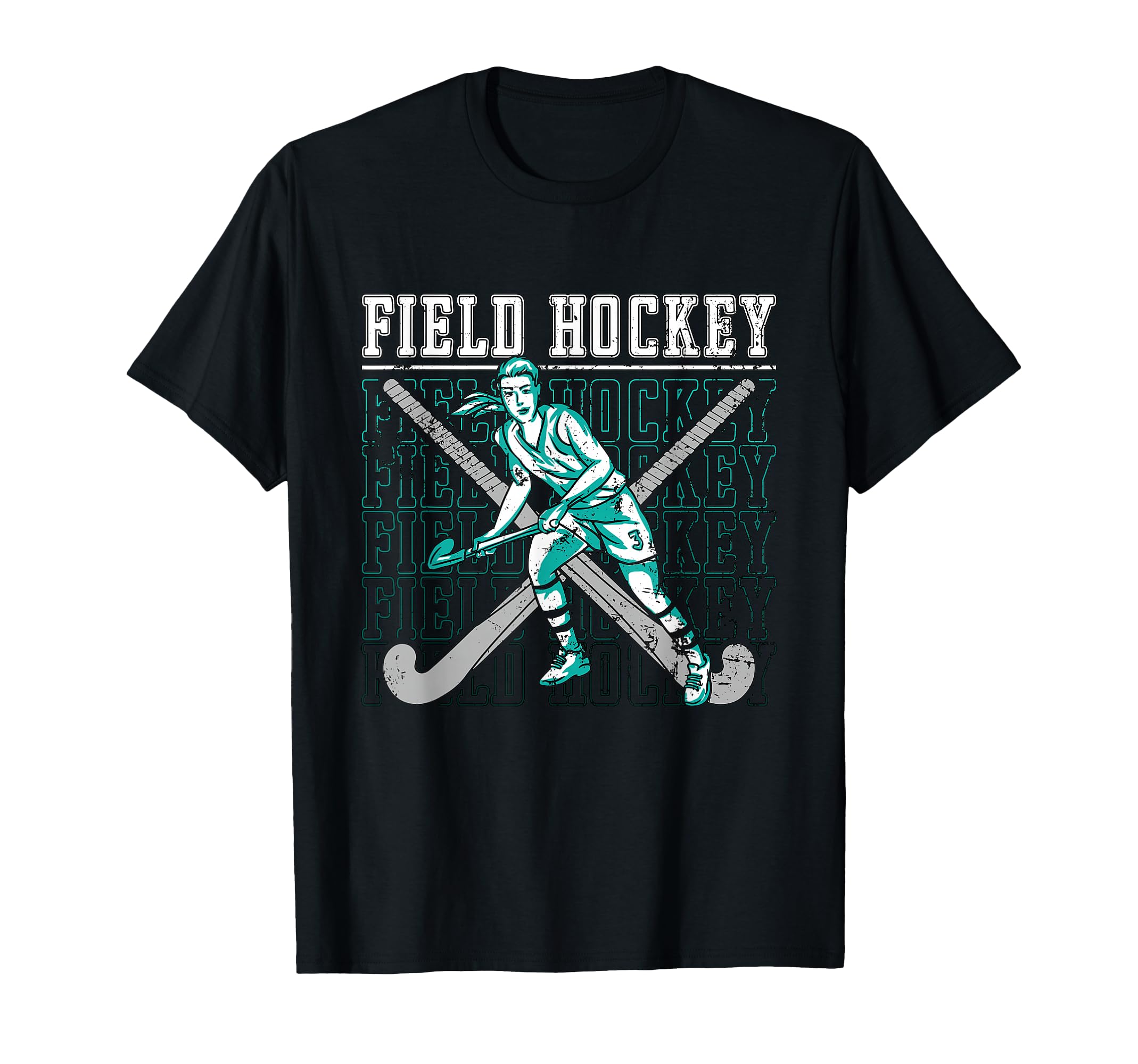 Field Hockey Floor Ball Ice Field T-Shirt - Casual Everyday Wear Unisex
