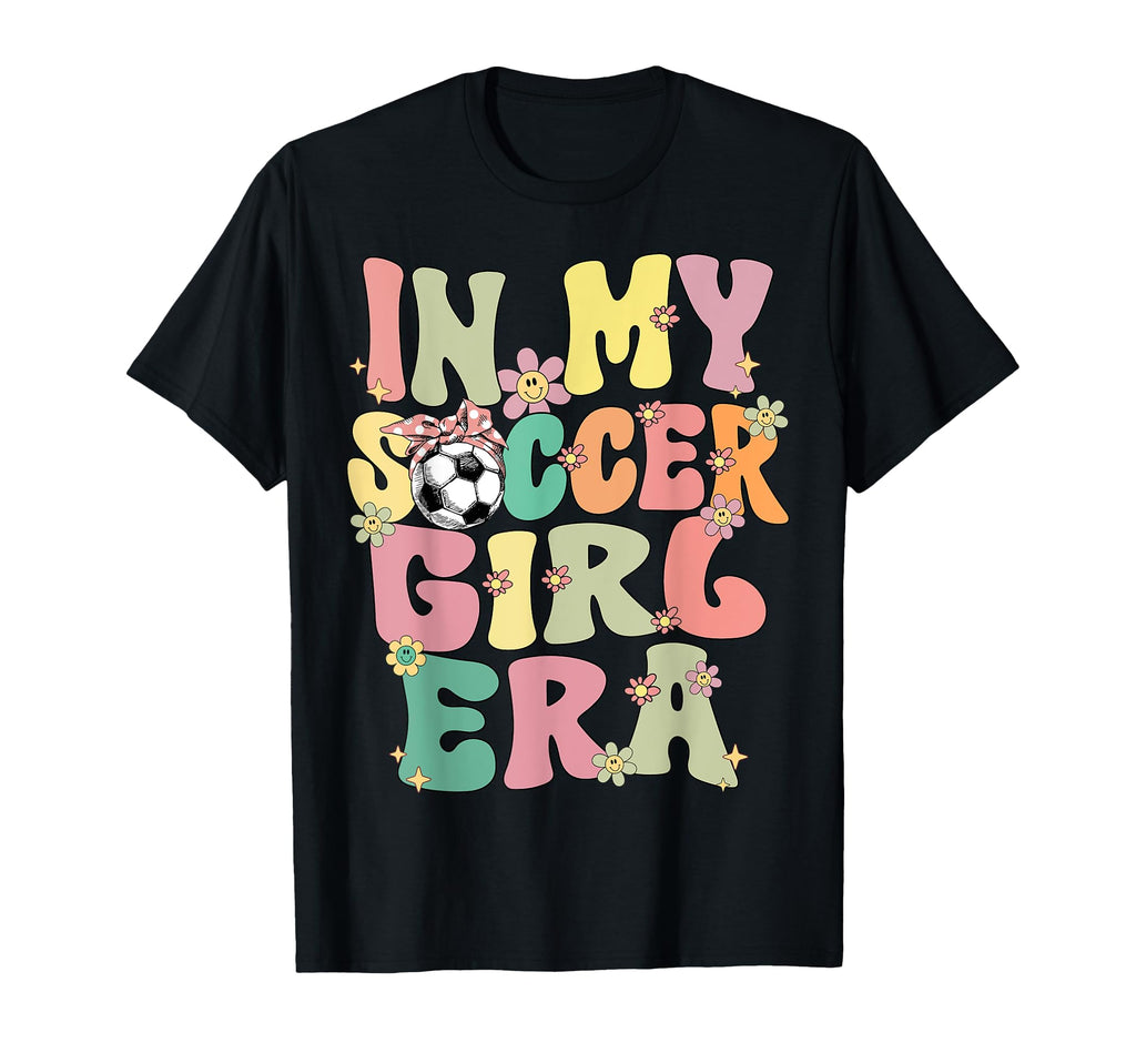 My Soccer Era Groovy Soccer Soccer T-Shirt - Minimalist Print for Adults
