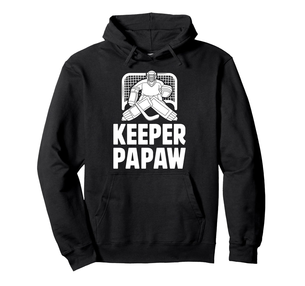 Ice Hockey Keeper Papaw Ice Hockey Goalie Hoodie - Unique Graphic Unisex