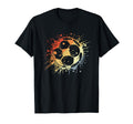 Soccer Ball Color Streetart T-Shirt - Graphic Print Unisex