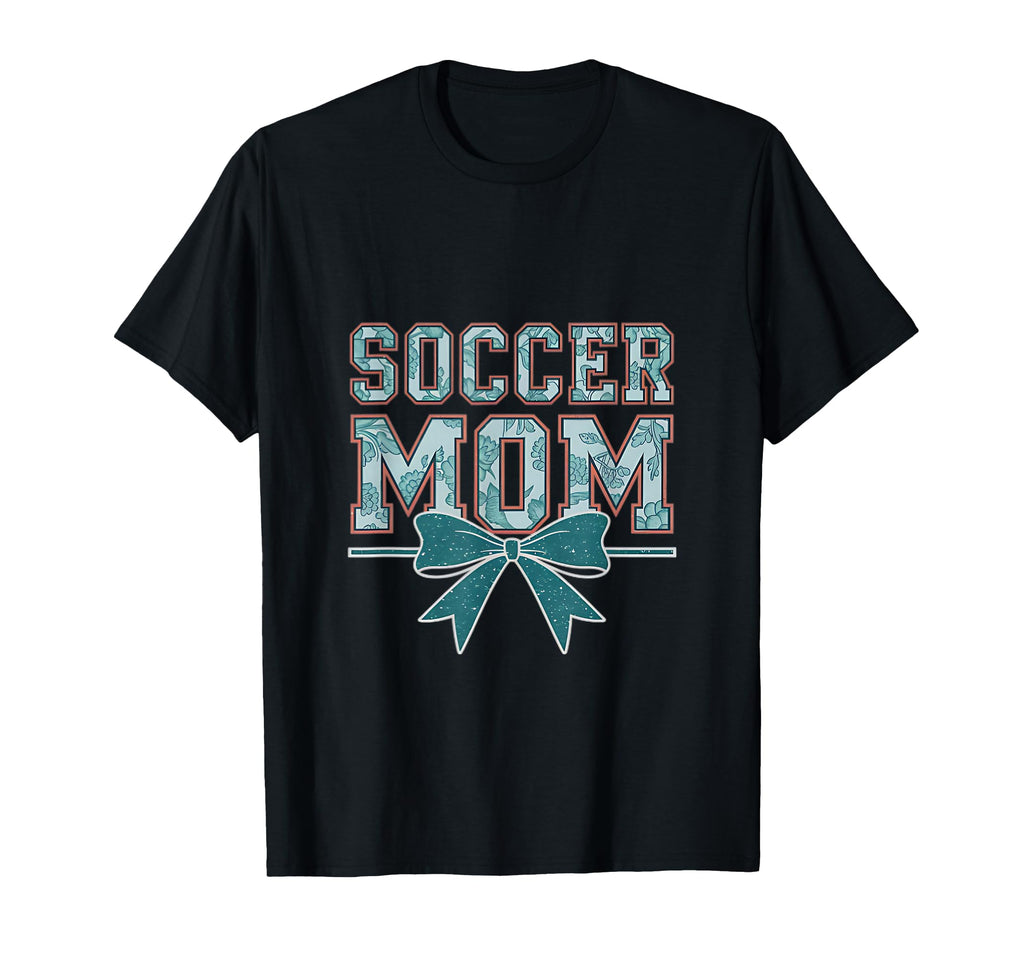 Soccer Mom Coquette Bow Mothers Day T-Shirt - Aesthetic Graphic Unisex