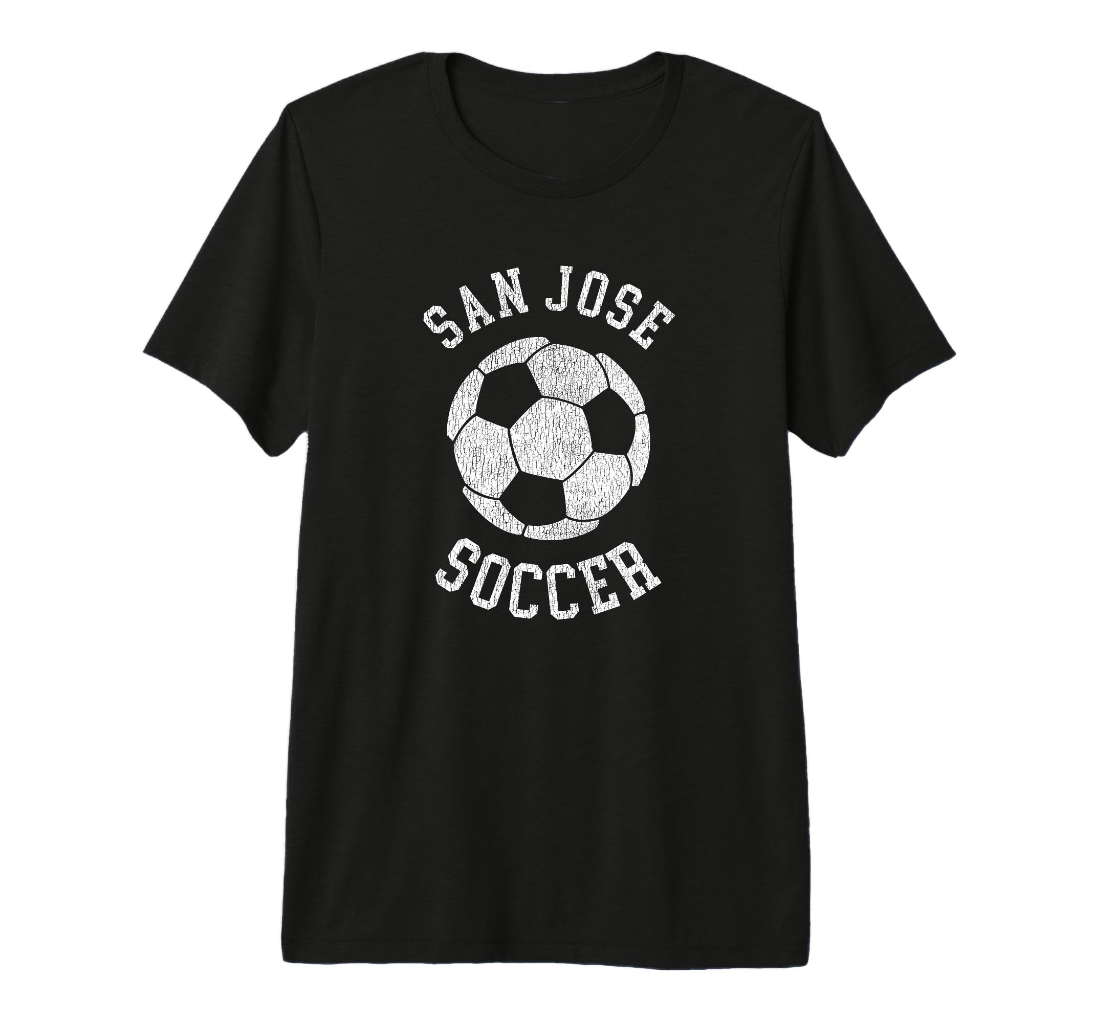 San Jose Soccer Distressed 90S Tri Blend T-Shirt - Unique Graphic Men Women