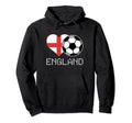 England Soccer English Flag Love Hoodie - Unique Graphic for Adults