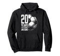 20Th Birthday Soccer Player Football 20 Hoodie - Trendy Graphic for Adults