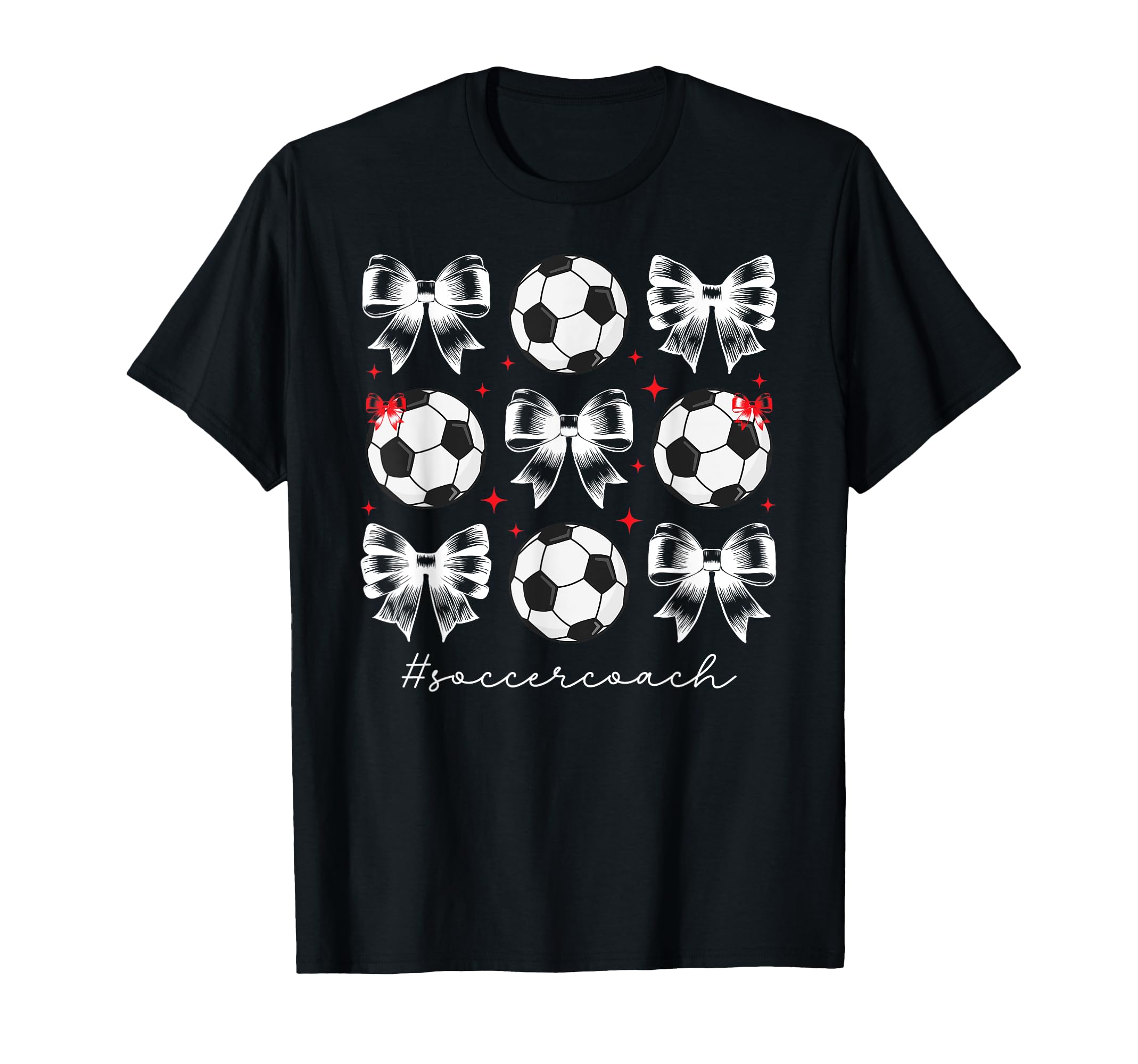Soccer Coach Coquette Soccer Coaching T-Shirt - Trendy Graphic Men Women