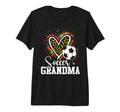 Soccer Grandma Leopard Heart Tri T-Shirt - Streetwear Style for Adults