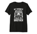 My Favorite Hockey Goalie Brother T-Shirt - Unique Graphic for Adults