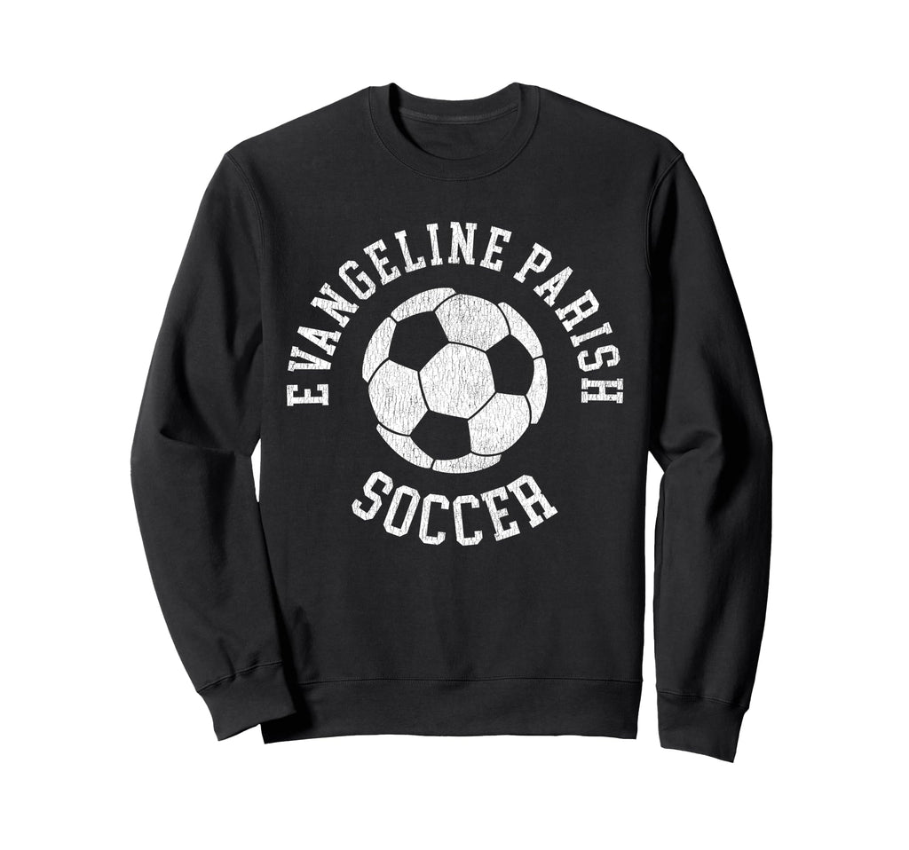 Evangeline Parish Soccer Distressed Sweatshirt - Streetwear Style Unisex