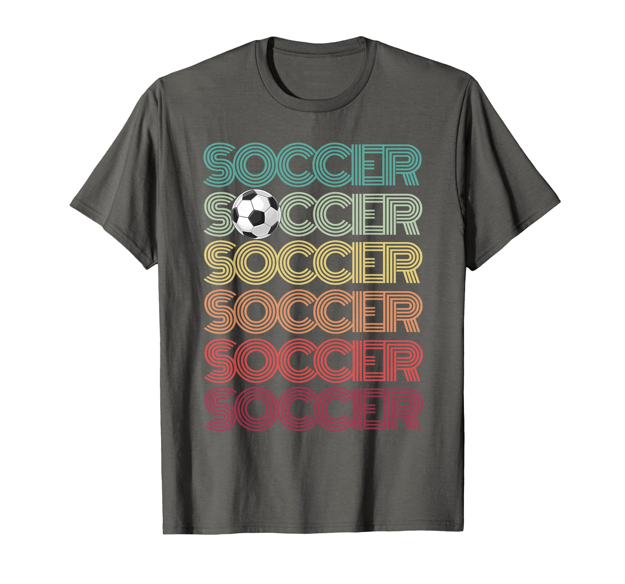 Groovy Soccer Just Who Loves Win T-Shirt - Casual Everyday Wear Men Women