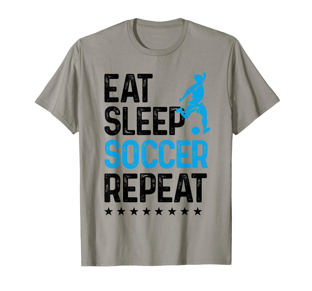 Eat Sleep Soccer Repeat Sport Player T-Shirt - Novelty Apparel Men Women