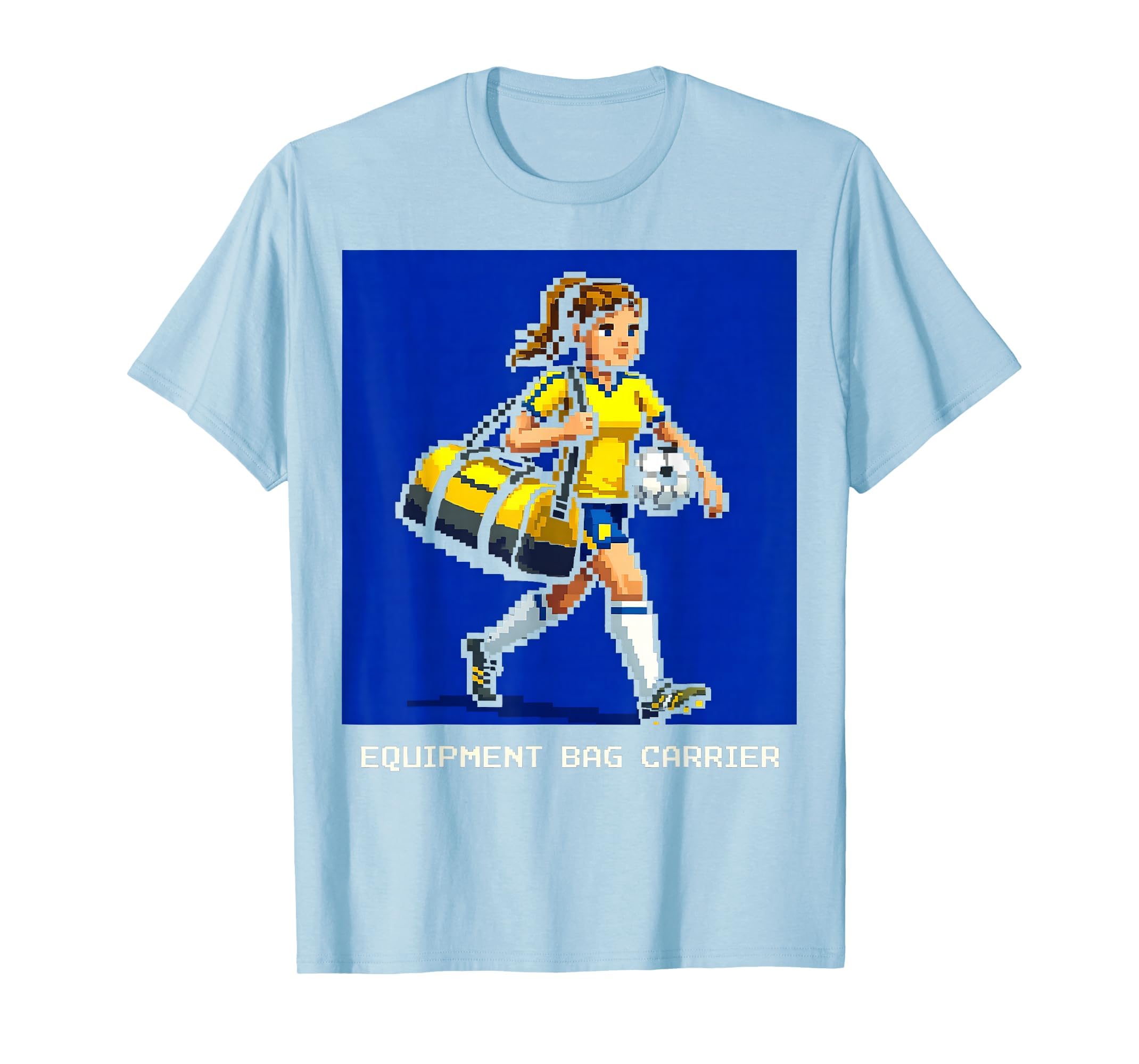Soccer Mom Equipment Bag Carrier T-Shirt - Minimalist Print for Adults