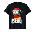Soccer Dabbing Snowman Germany T-Shirt - Casual Everyday Wear Unisex