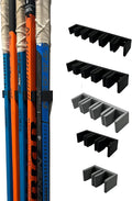 Wall Mount Hockey Stick Holder | Ice Hockey Stick Organizer (Black, 2 Stick Wall Mount)