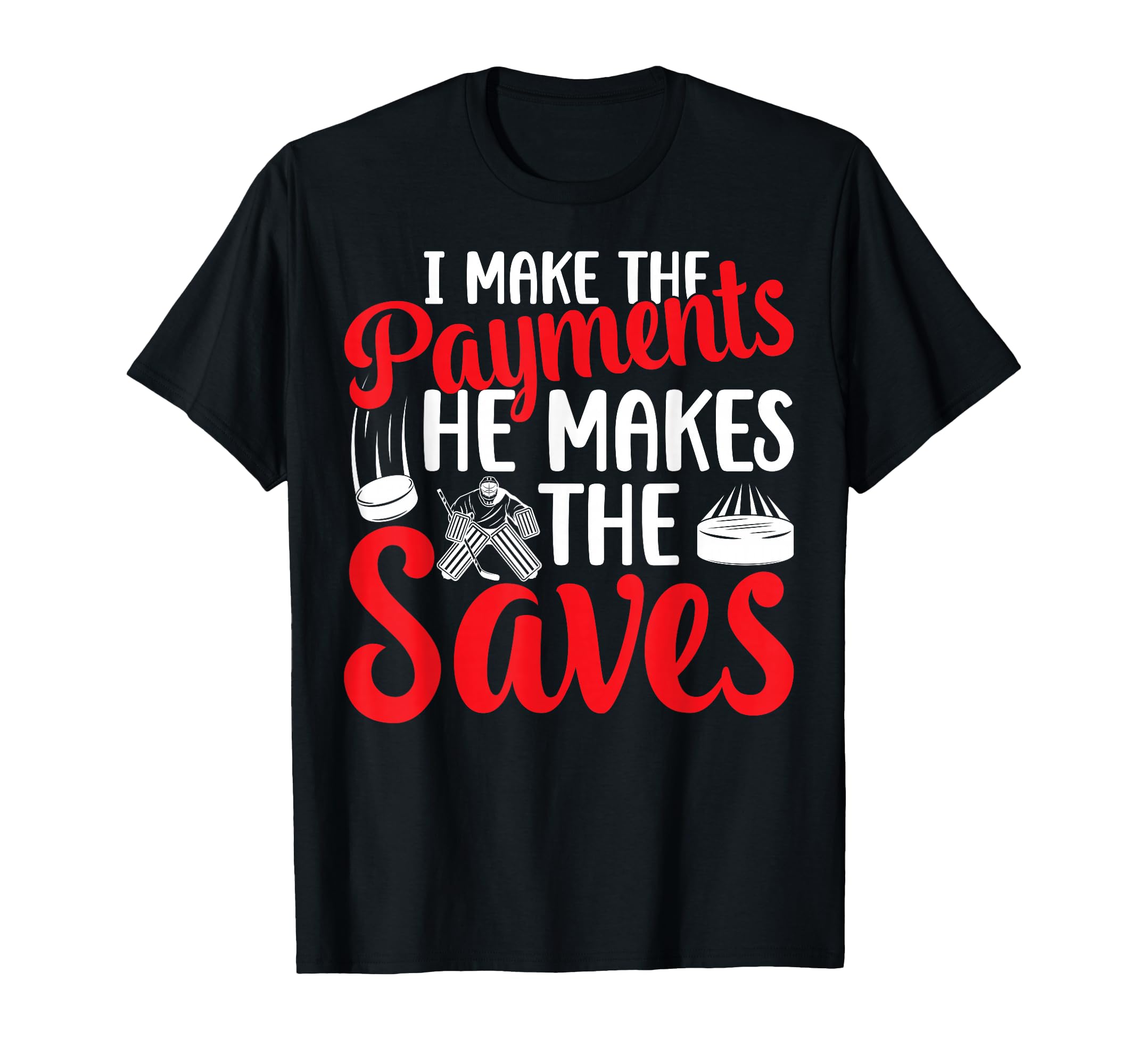 Ice Hockey Goalkeeper Mom Ice T-Shirt - Casual Everyday Wear Men Women
