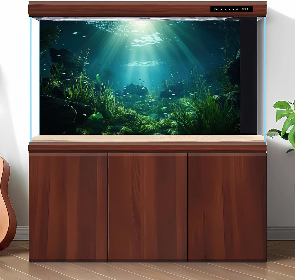 Underwater Fish Tank Background Under The Sea Aquarium Background Ocean Floor Aquatic Plants Fish Tank Backgrounds Deep Sea Sunray Tropical Aquarium Fish Reptile Tank Backgrounds 36x20in
